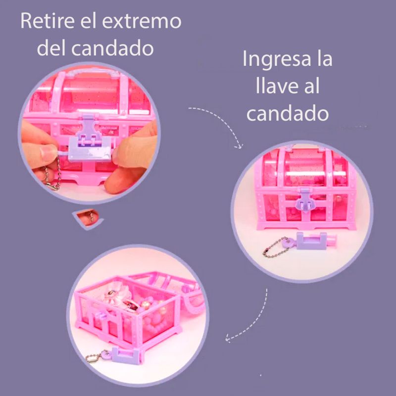 Comprar Muneca Accesorios Cofre Sorpresa Juguete en Electroshopy - Ángulo 2